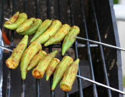 Grilled Okra image